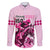 Personalised Kentucky Horse Racing Family Matching Long Sleeve Bodycon Dress and Hawaiian Shirt 150th Anniversary Sporting Art Pink Version LT9 - Wonder Print Shop