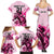 Personalised Kentucky Horse Racing Family Matching Summer Maxi Dress and Hawaiian Shirt 150th Anniversary Sporting Art Pink Version - Wonder Print Shop