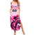 Personalised Kentucky Horse Racing Family Matching Summer Maxi Dress and Hawaiian Shirt 150th Anniversary Sporting Art Pink Version - Wonder Print Shop