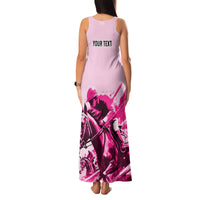Personalised Kentucky Horse Racing Family Matching Tank Maxi Dress and Hawaiian Shirt 150th Anniversary Sporting Art Pink Version - Wonder Print Shop