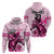 Personalised Kentucky Horse Racing Hoodie 150th Anniversary Sporting Art Pink Version - Wonder Print Shop