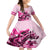 Personalised Kentucky Horse Racing Kid Short Sleeve Dress 150th Anniversary Sporting Art Pink Version - Wonder Print Shop