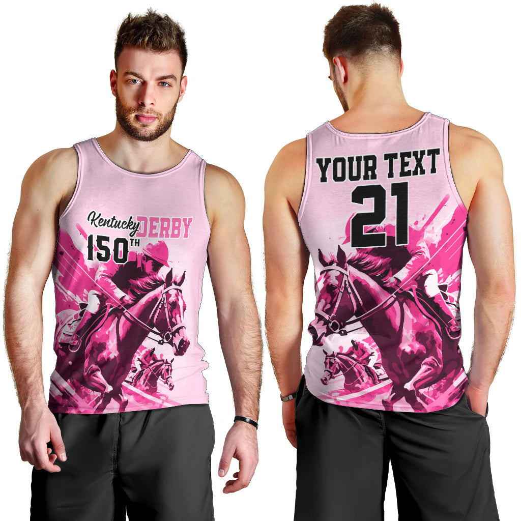 personalised-kentucky-horse-racing-men-tank-top-150th-anniversary-sporting-art-pink-version