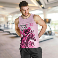 personalised-kentucky-horse-racing-men-tank-top-150th-anniversary-sporting-art-pink-version