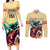 Kentucky Horse Racing Couples Matching Long Sleeve Bodycon Dress and Long Sleeve Button Shirts 151st Anniversary Sporting Art Gold Version LT9