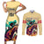 Kentucky Horse Racing Couples Matching Short Sleeve Bodycon Dress and Long Sleeve Button Shirts 151st Anniversary Sporting Art Gold Version LT9