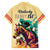 Kentucky Horse Racing Family Matching Off Shoulder Long Sleeve Dress and Hawaiian Shirt 151st Anniversary Sporting Art Gold Version LT9