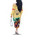 Kentucky Horse Racing Family Matching Off Shoulder Long Sleeve Dress and Hawaiian Shirt 151st Anniversary Sporting Art Gold Version LT9