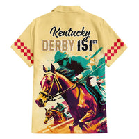 Kentucky Horse Racing Family Matching Tank Maxi Dress and Hawaiian Shirt 151st Anniversary Sporting Art Gold Version LT9
