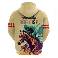 Kentucky Horse Racing Hoodie 151st Anniversary Sporting Art Gold Version LT9