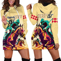 Kentucky Horse Racing Hoodie Dress 151st Anniversary Sporting Art Gold Version LT9