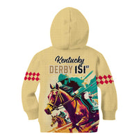 Kentucky Horse Racing Kid Hoodie 151st Anniversary Sporting Art Gold Version LT9