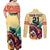 Personalised Kentucky Horse Racing Couples Matching Off Shoulder Maxi Dress and Long Sleeve Button Shirts 151st Anniversary Sporting Art Gold Version LT9