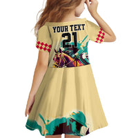 Personalised Kentucky Horse Racing Family Matching Long Sleeve Bodycon Dress and Hawaiian Shirt 151st Anniversary Sporting Art Gold Version LT9