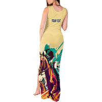 Personalised Kentucky Horse Racing Tank Maxi Dress 151st Anniversary Sporting Art Gold Version LT9