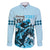 Kentucky Horse Racing Family Matching Long Sleeve Bodycon Dress and Hawaiian Shirt 151st Anniversary Sporting Art Blue Version LT9