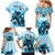 Kentucky Horse Racing Family Matching Mermaid Dress and Hawaiian Shirt 151st Anniversary Sporting Art Blue Version LT9