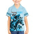 Kentucky Horse Racing Family Matching Off Shoulder Short Dress and Hawaiian Shirt 151st Anniversary Sporting Art Blue Version LT9