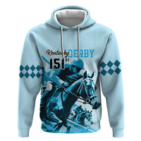 Kentucky Horse Racing Hoodie 151st Anniversary Sporting Art Blue Version LT9