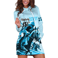 Kentucky Horse Racing Hoodie Dress 151st Anniversary Sporting Art Blue Version LT9
