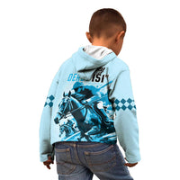 Kentucky Horse Racing Kid Hoodie 151st Anniversary Sporting Art Blue Version LT9