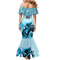 Kentucky Horse Racing Mermaid Dress 151st Anniversary Sporting Art Blue Version LT9