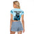 Personalised Kentucky Horse Racing Raglan Cropped T Shirt 151st Anniversary Sporting Art Blue Version LT9
