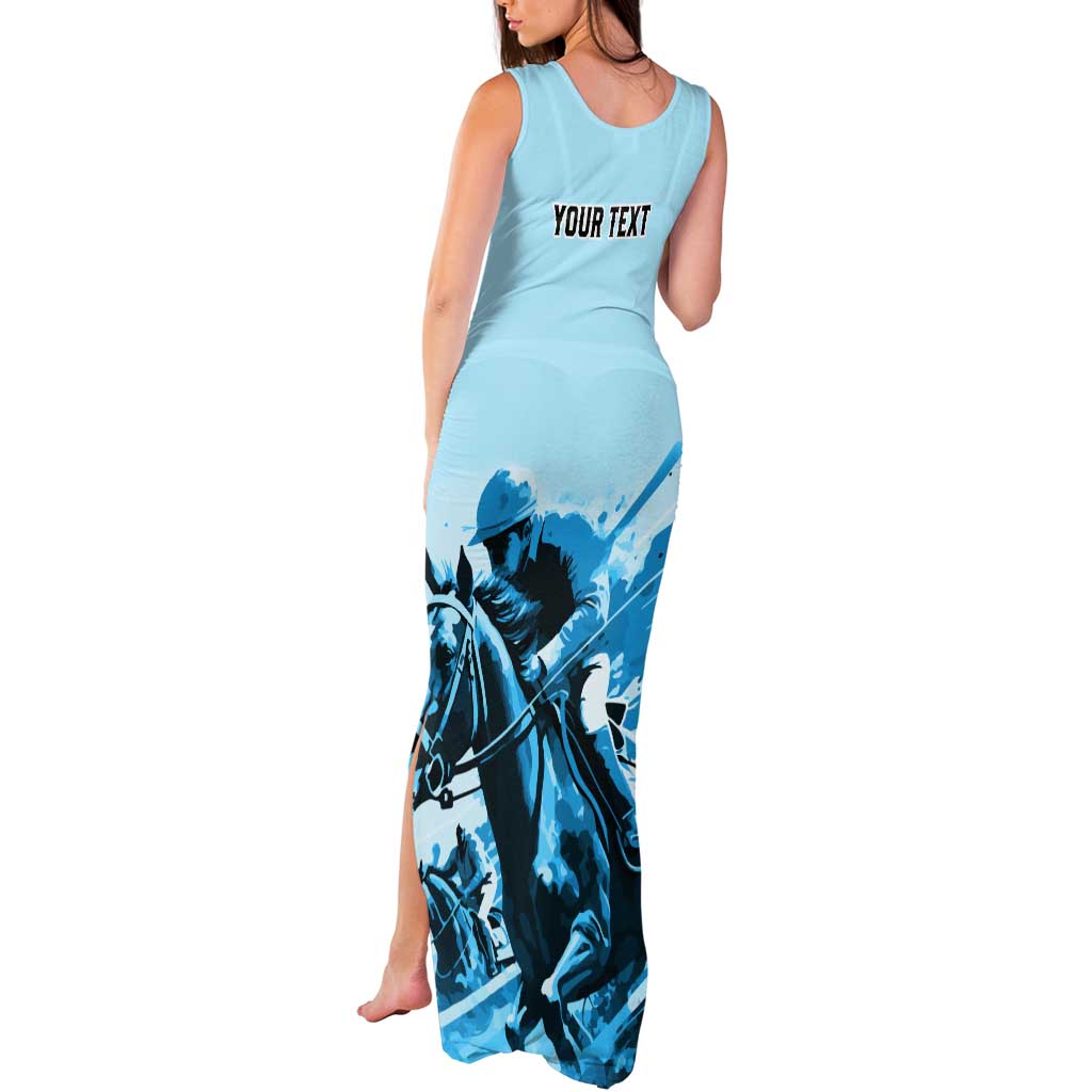 Personalised Kentucky Horse Racing Tank Maxi Dress 151st Anniversary Sporting Art Blue Version LT9