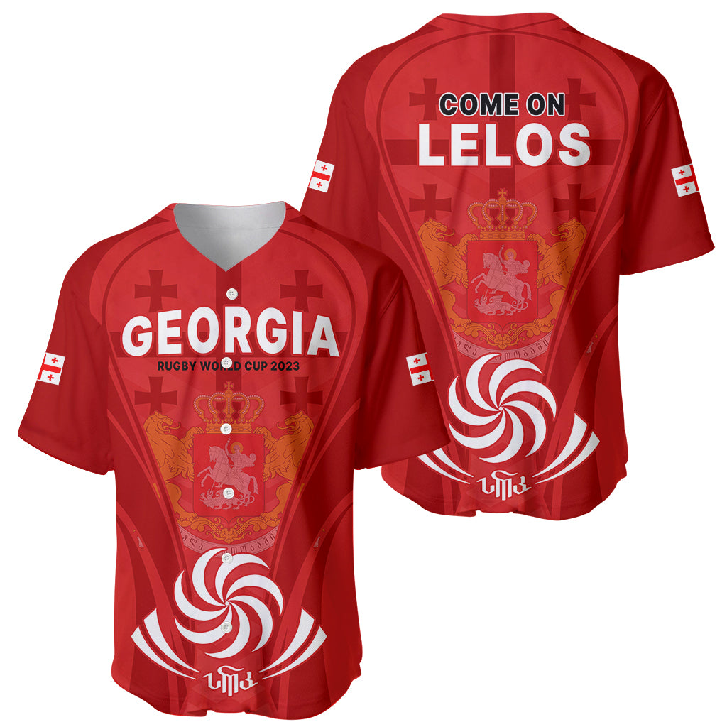 Georgia Rugby Baseball Jersey World Cup 2023 Come On Lelos LT9 - Wonder Print Shop
