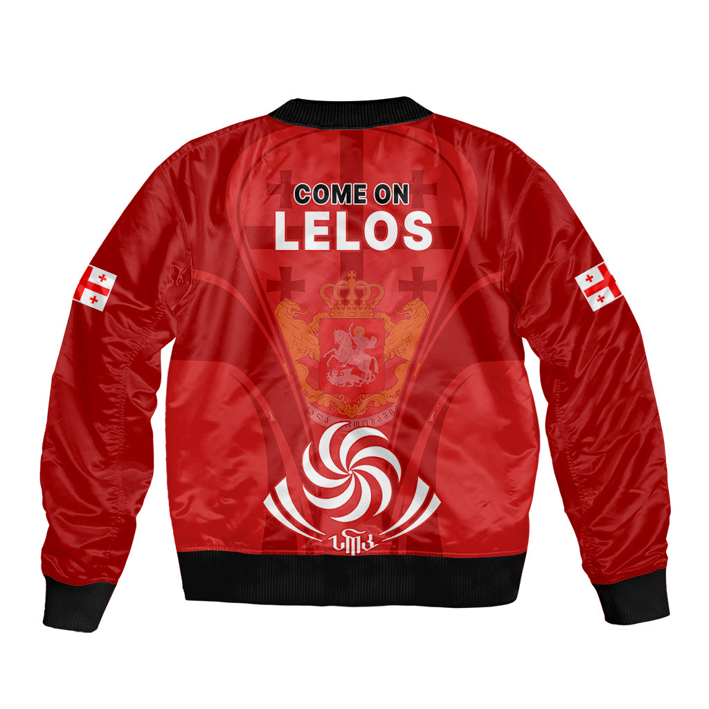 Georgia Rugby Bomber Jacket World Cup 2023 Come On Lelos LT9 - Wonder Print Shop