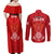 Georgia Rugby Couples Matching Off Shoulder Maxi Dress and Long Sleeve Button Shirts World Cup 2023 Come On Lelos LT9 - Wonder Print Shop