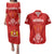 Georgia Rugby Couples Matching Puletasi Dress and Hawaiian Shirt World Cup 2023 Come On Lelos LT9 - Wonder Print Shop