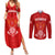 Georgia Rugby Couples Matching Summer Maxi Dress and Long Sleeve Button Shirts World Cup 2023 Come On Lelos LT9 - Wonder Print Shop