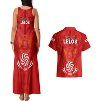 Georgia Rugby Couples Matching Tank Maxi Dress and Hawaiian Shirt World Cup 2023 Come On Lelos LT9 - Wonder Print Shop