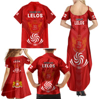 Georgia Rugby Family Matching Summer Maxi Dress and Hawaiian Shirt World Cup 2023 Come On Lelos - Wonder Print Shop