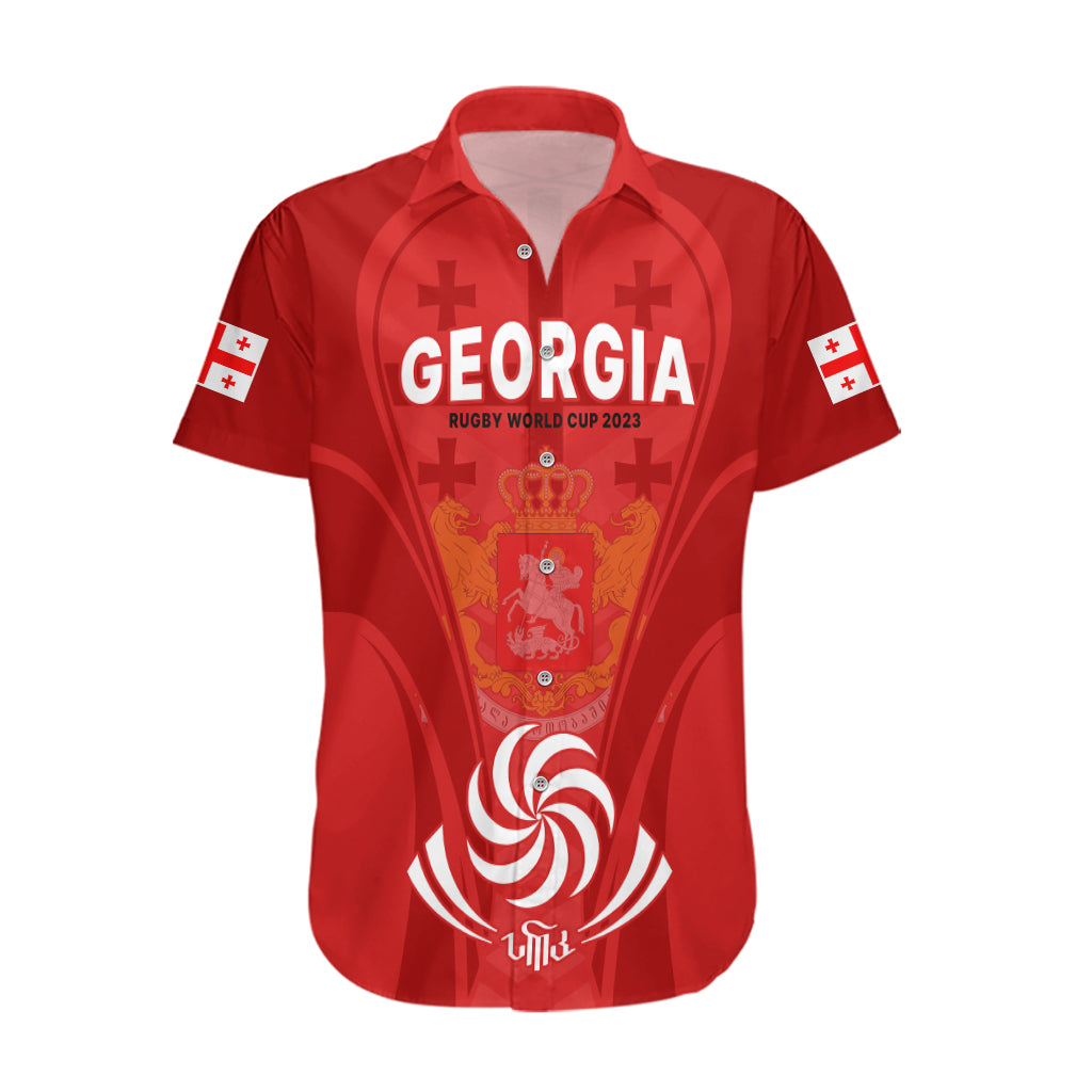 Georgia Rugby Hawaiian Shirt World Cup 2023 Come On Lelos - Wonder Print Shop