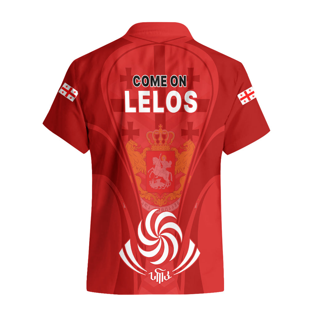 Georgia Rugby Hawaiian Shirt World Cup 2023 Come On Lelos - Wonder Print Shop