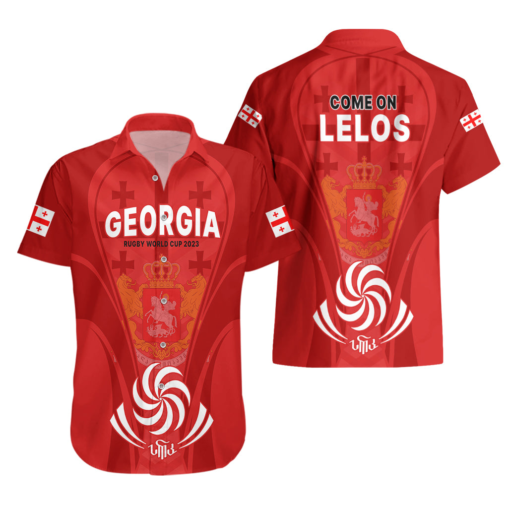 Georgia Rugby Hawaiian Shirt World Cup 2023 Come On Lelos - Wonder Print Shop