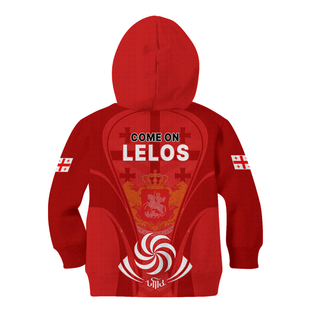 Georgia Rugby Kid Hoodie World Cup 2023 Come On Lelos - Wonder Print Shop