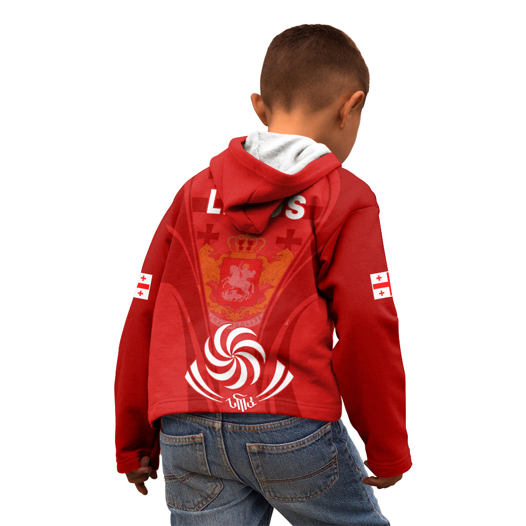 Georgia Rugby Kid Hoodie World Cup 2023 Come On Lelos - Wonder Print Shop