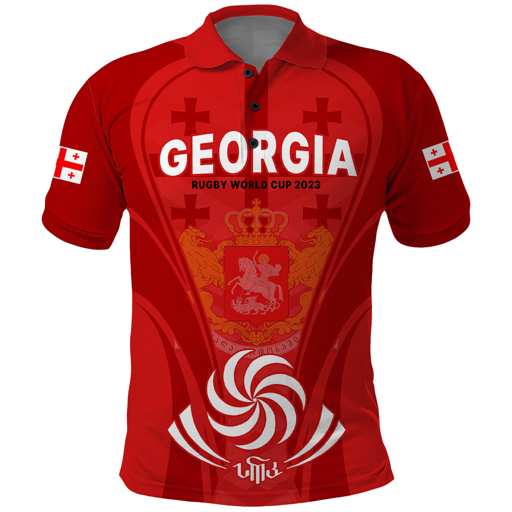 Georgia Rugby Polo Shirt World Cup 2023 Come On Lelos - Wonder Print Shop