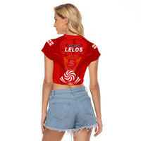 Georgia Rugby Raglan Cropped T Shirt World Cup 2023 Come On Lelos - Wonder Print Shop