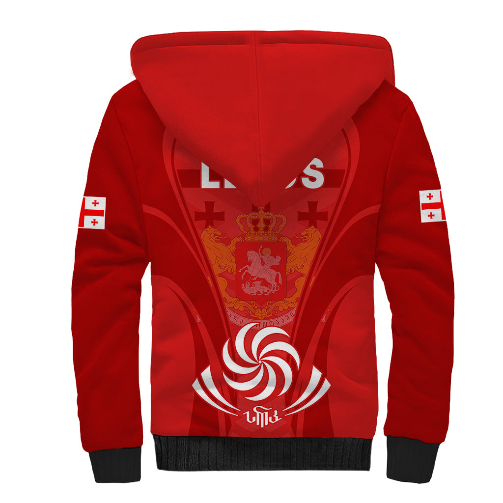 Georgia Rugby Sherpa Hoodie World Cup 2023 Come On Lelos - Wonder Print Shop