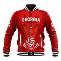 Custom Georgia Rugby Baseball Jacket World Cup 2023 Come On Lelos LT9 - Wonder Print Shop