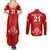 Custom Georgia Rugby Couples Matching Summer Maxi Dress and Long Sleeve Button Shirts World Cup 2023 Come On Lelos LT9 - Wonder Print Shop