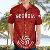 Custom Georgia Rugby Hawaiian Shirt World Cup 2023 Come On Lelos - Wonder Print Shop