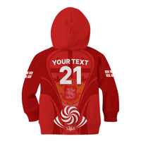 Custom Georgia Rugby Kid Hoodie World Cup 2023 Come On Lelos - Wonder Print Shop