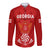 Custom Georgia Rugby Long Sleeve Button Shirt World Cup 2023 Come On Lelos - Wonder Print Shop
