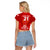 Custom Georgia Rugby Raglan Cropped T Shirt World Cup 2023 Come On Lelos - Wonder Print Shop
