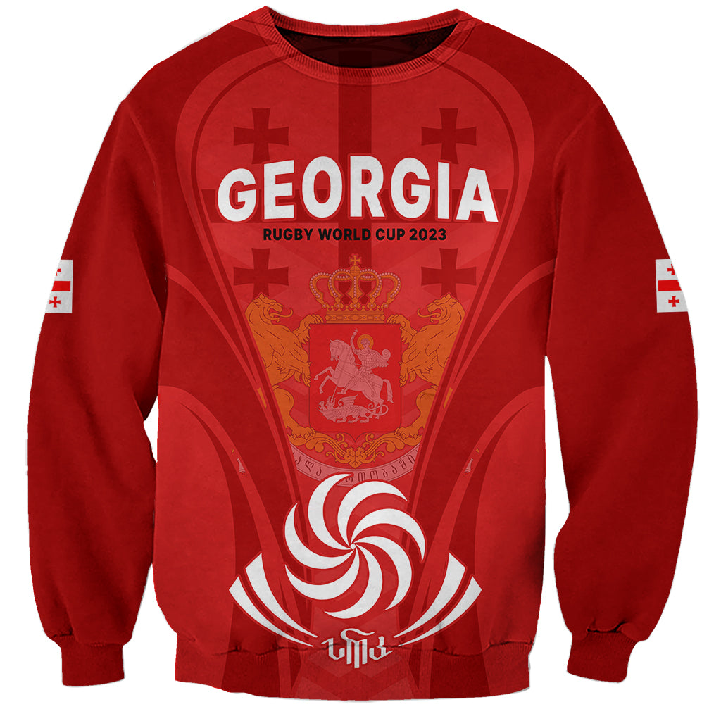 Custom Georgia Rugby Sweatshirt World Cup 2023 Come On Lelos - Wonder Print Shop